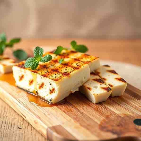 Easy Grilled Halloumi Cheese Recipe
